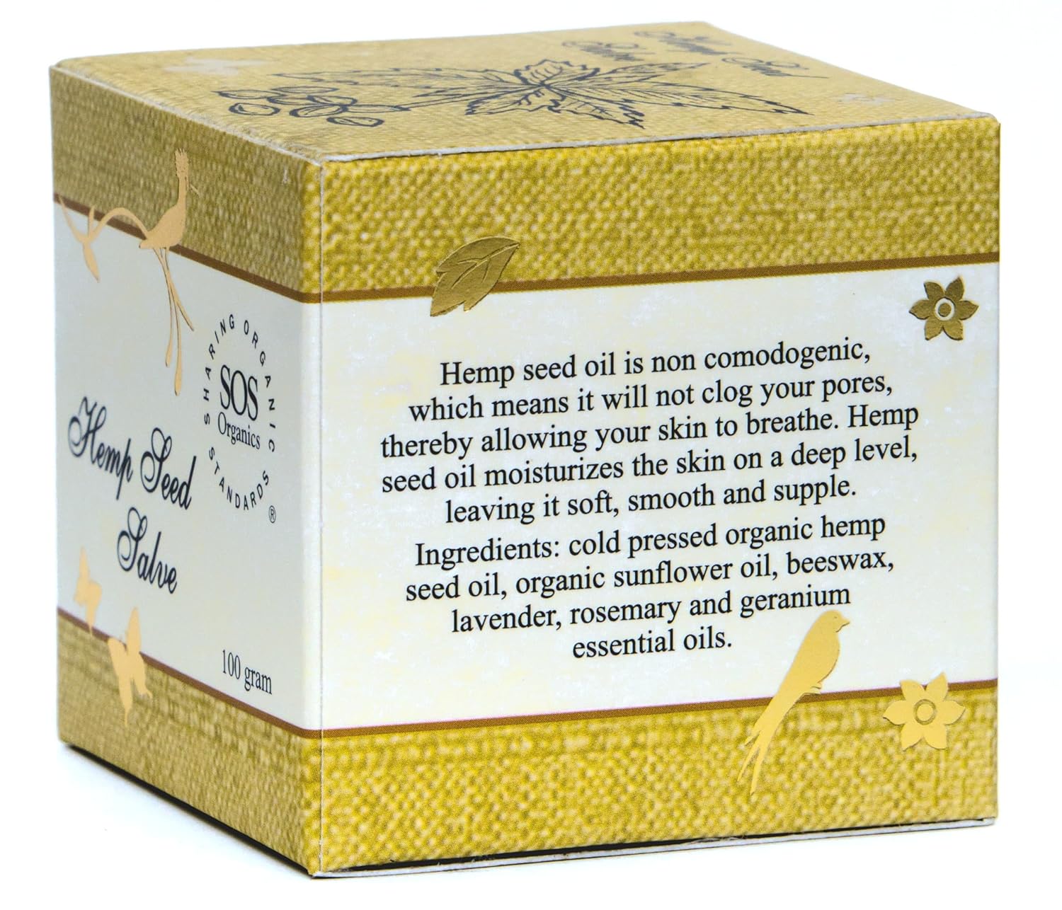 Hemp Seed Salve - Sos Organics - 100gm