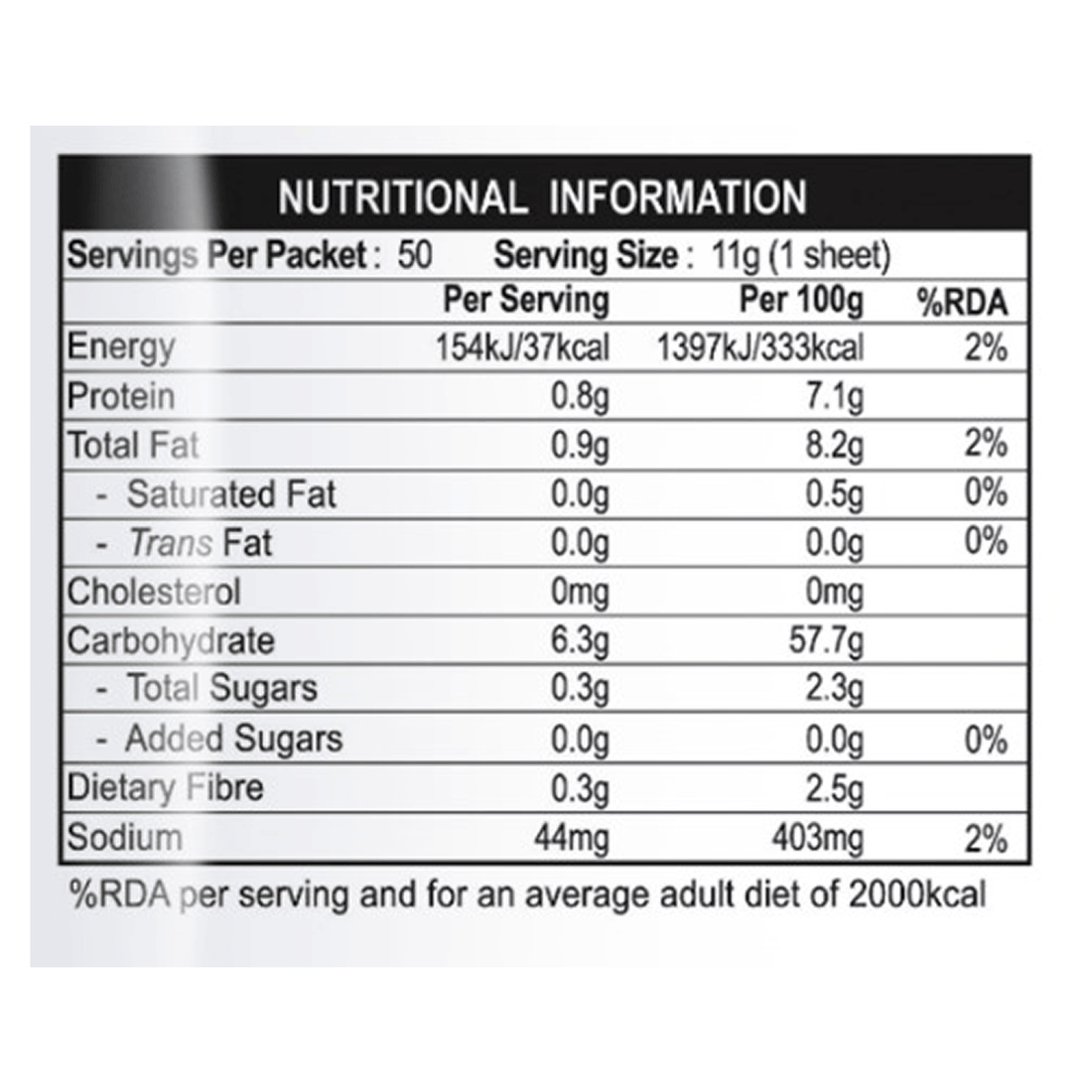 Spring Roll Sheets (Wheat Flour) - No Added Preservatives & No Added Sugar - Spring Home -550gm (50 Sheet)