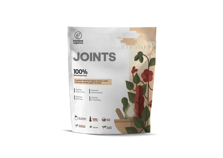 Joints | (A Perfect Blend Of Organic Leaves, Roots, Rhizomes, Seeds & Gum Of Trees) – Revitalise Your Joints Naturally with Ayurvedic Power - 100% Natural Superfood – Vegan, Non GMO & No Added Preservatives – Rootine Organics – 100gm