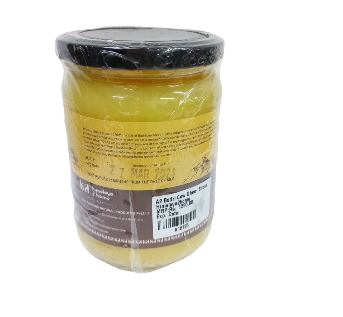Ghee | A2 Badri Cow Ghee - Bilona - Himalaya 2 Home - 500gm