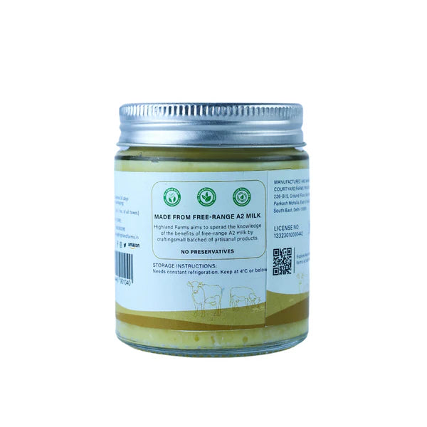 Butter | A2 Butter Black Truffle (Made With A2 Cow Milk) - No Added Preservatives & No Added Artificial Additives - Highland Farms - 125gm