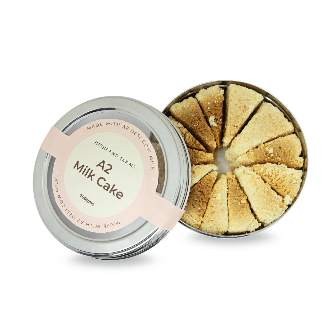 Milk Cake - Made from A2 Milk - Refined Sugar Free - Highland Farms - 700gm