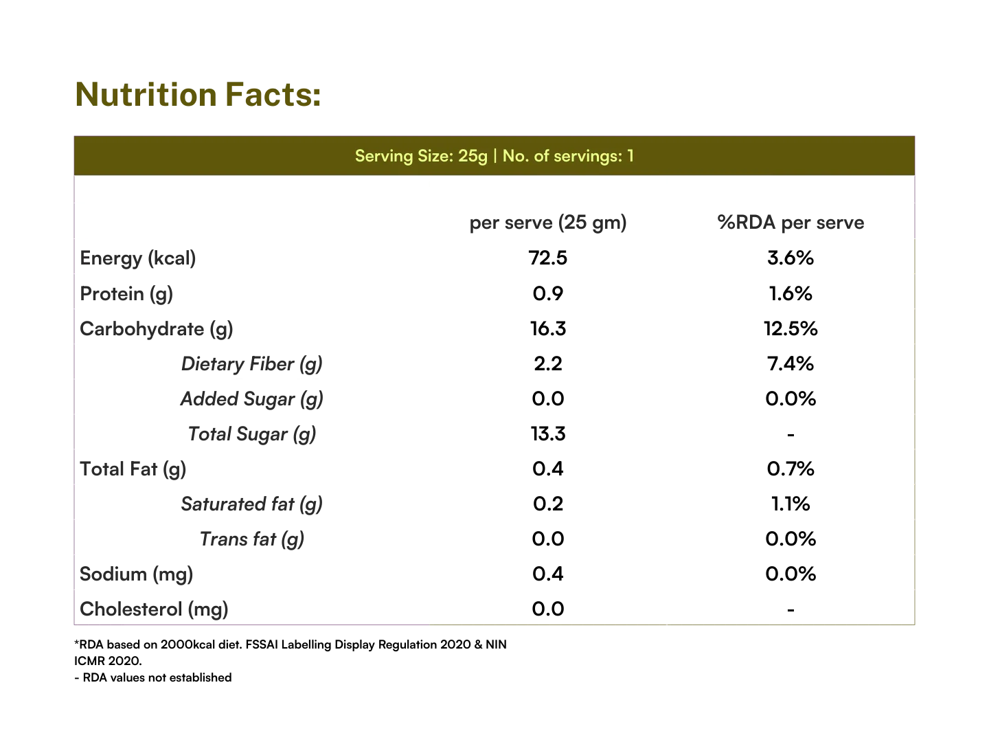 Fruit Bar | Pineapple Apple Fruit Bar - Vegan, Gluten Free & High Fiber - Pure Project - 25gm