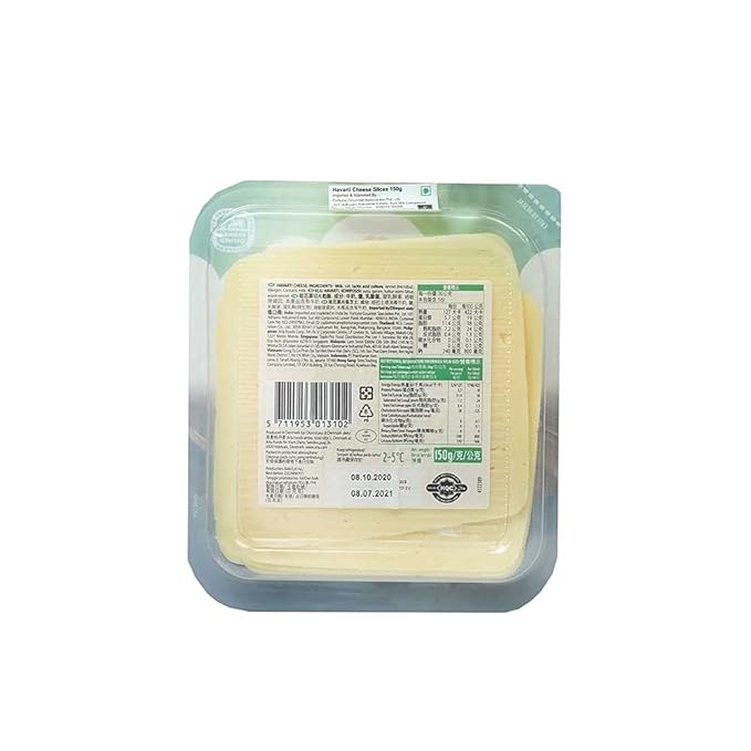 Havarti Slice Cheese – Great On Bread And In Sandwiches - Natural - India - Arla – 150gm