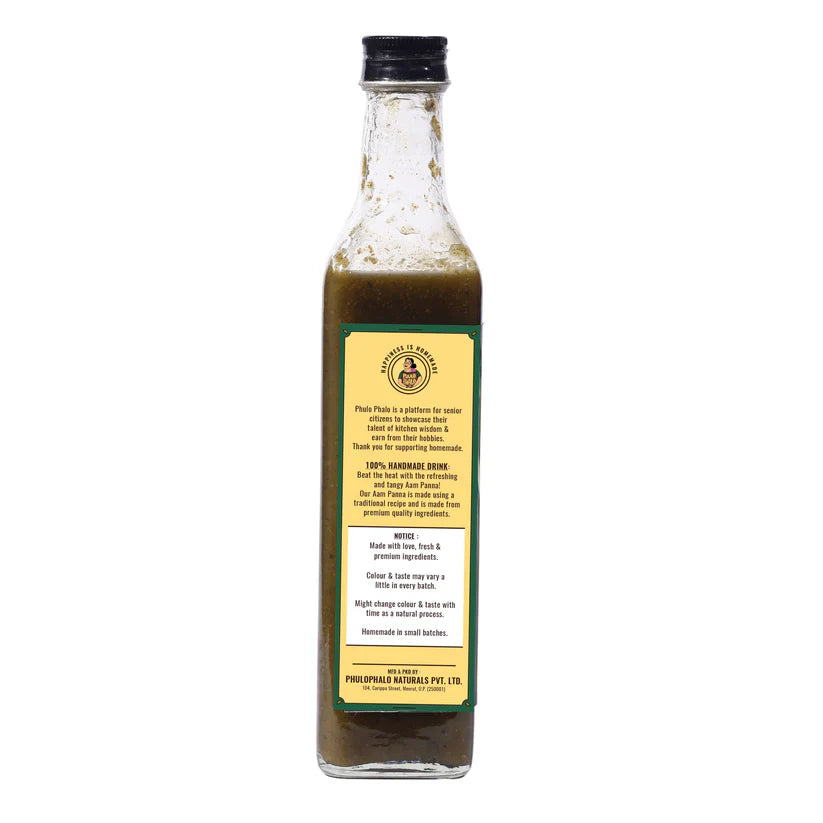 Aam Panna | Concentrate - Bareilly, Uttar Pradesh - Homemade Summer Drink - No Added Preservatives - Phulo Phalo - 500ml