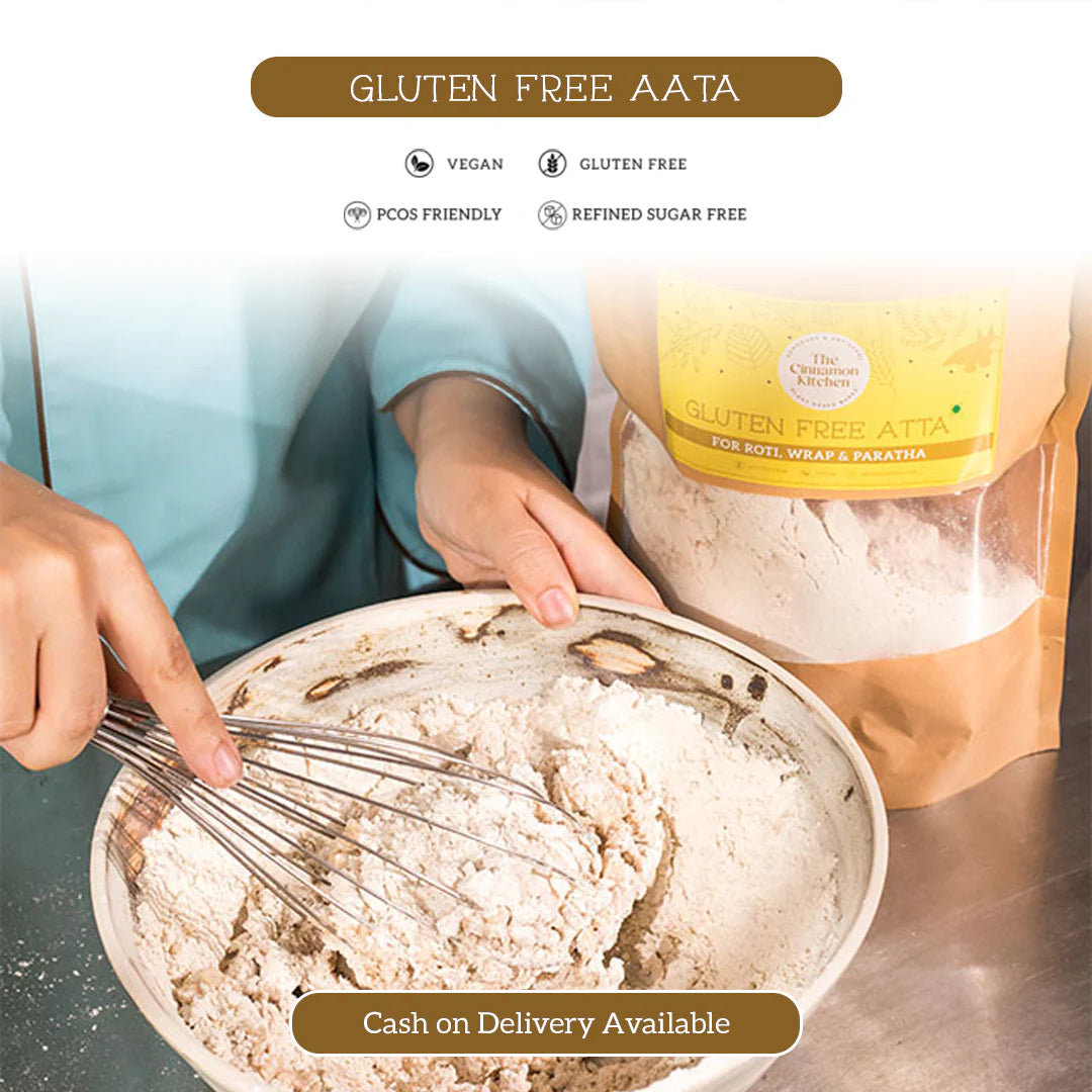 Flour | For Roti Wrap & Paratha (Flour Is Made Using Millets) – Vegan, Gluten Free, PCOS Friendly & Refined Sugar Free – The Cinnamon Kitchen – 500gm