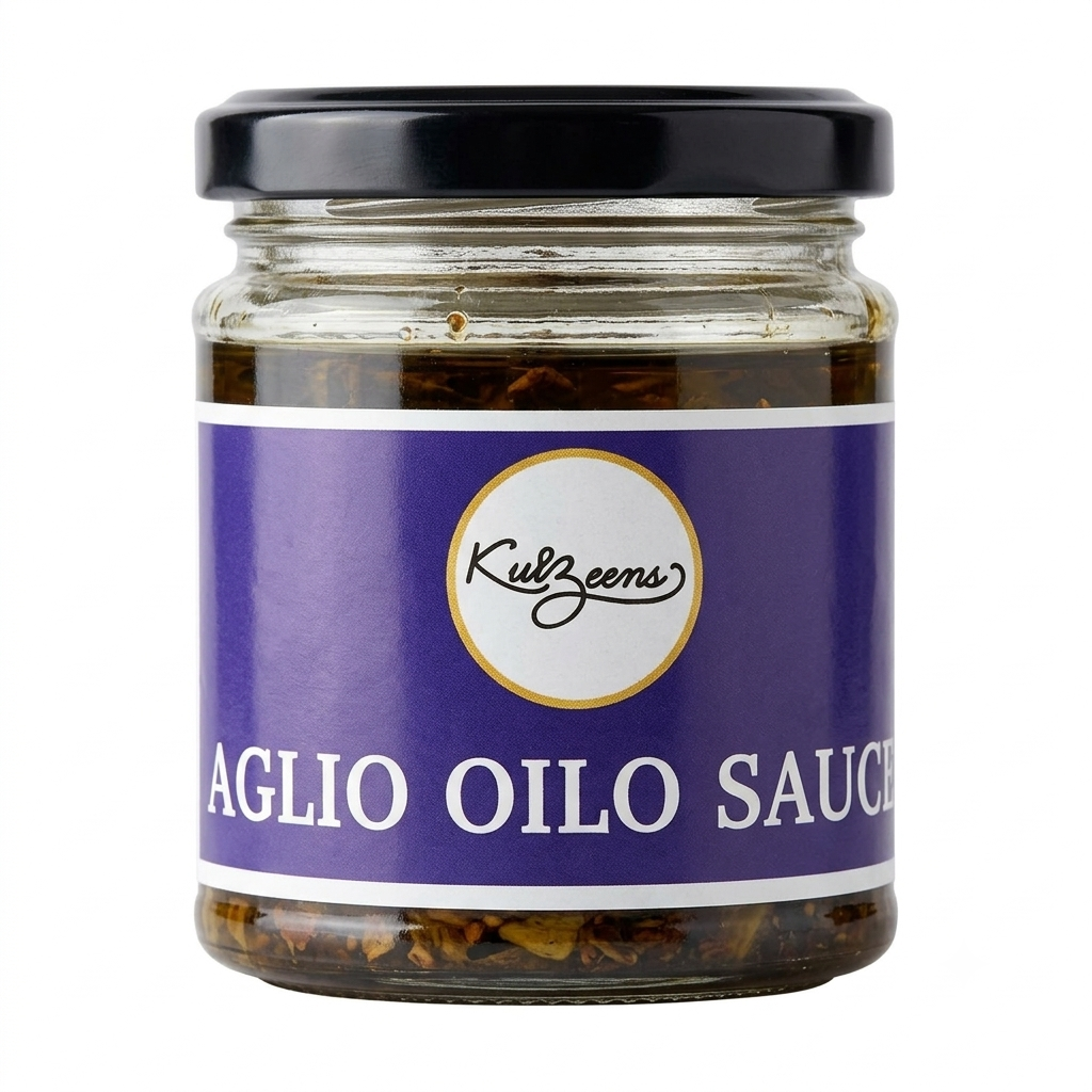 Sauce | Aglio Olio Sauce- Gluten Free - Sugar Free, Chemical free, No Added Sugar - Kuizeens - 150gm