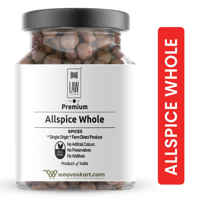 Allspice Whole | Single Origin - Farm Direct Produce - 100% Pure - No Artificial Colors, No Preservatives & No Additives - Loom And Weaves - 100gm