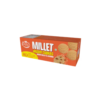 Cookies | Jowar Almond Jaggery Cookies - Gluten Free, No Added Refined Sugar & No Maida - Early Foods - 150gm
