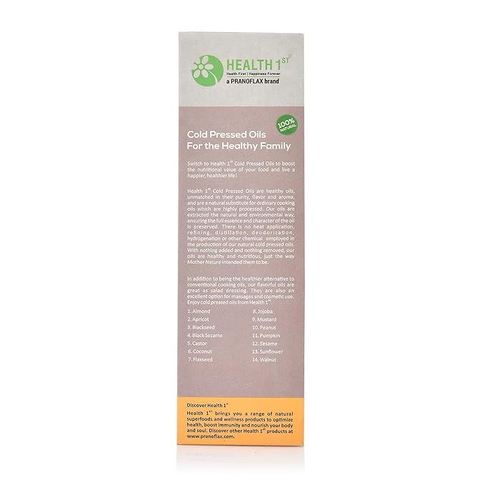 Cold Pressed Almond Oil - Health 1st - 100ml
