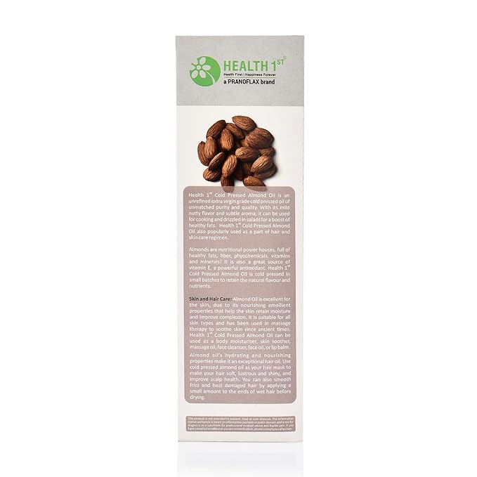 Cold Pressed Almond Oil - Health 1st - 100ml