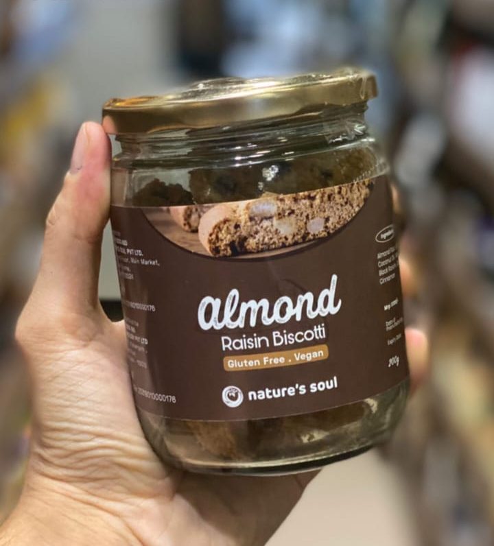 Biscotti | Almond Raisin – Vegan & Gluten free – Nature&