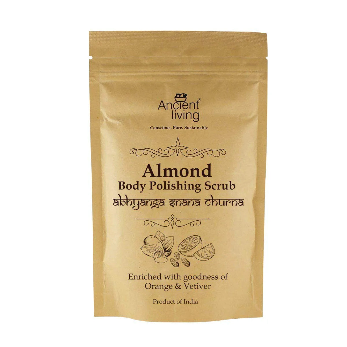 Almond Body Polishing Scrub – Ancient Living – 100gm