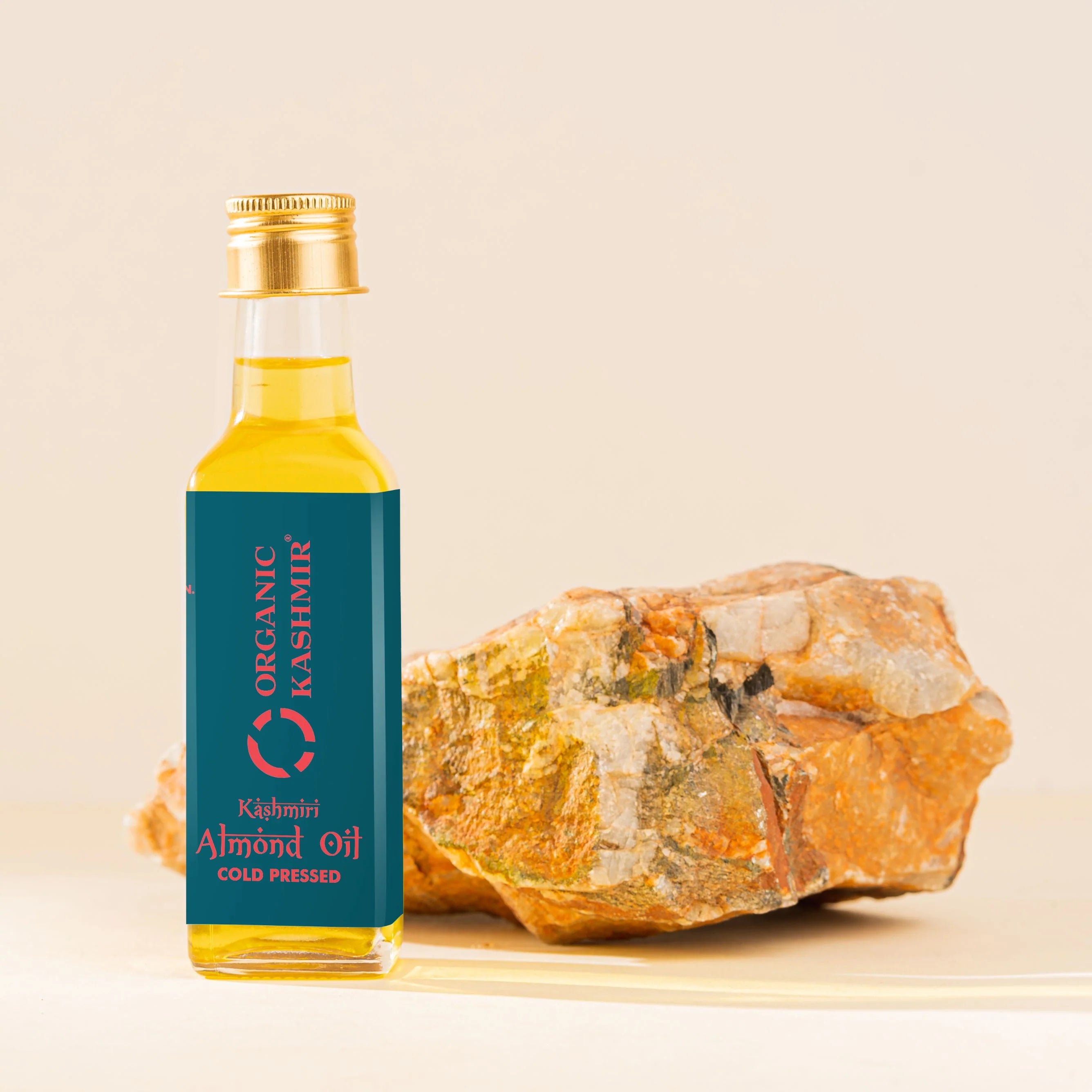 Almond Oil | kashmiri Mamra Almond Wood Pressed Oil - Edible - Non Ultra Filtered - High In Vitamins, Minerals And Essential Fatty Acids - Organic Kashmir - 100ml
