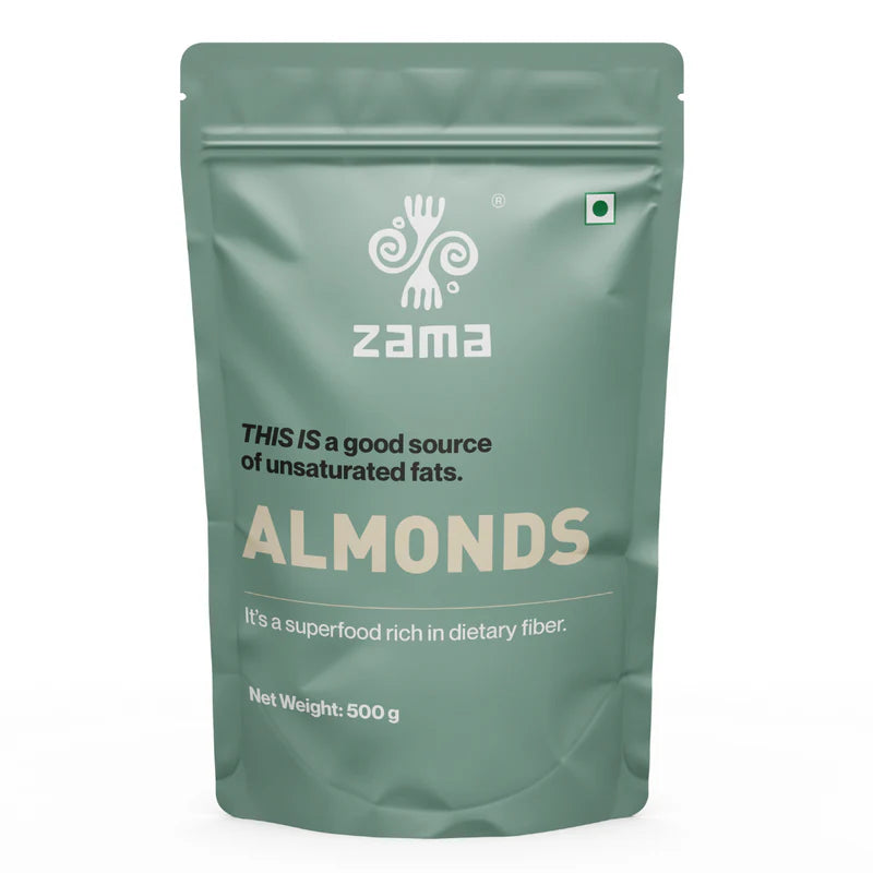 Almonds | Zama Organics - 500gm