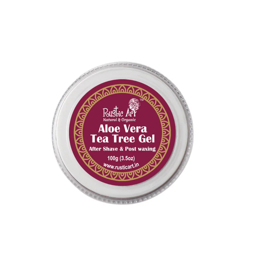 Aloe Vera Tea Tree Gel - Rustic Art - 100gm