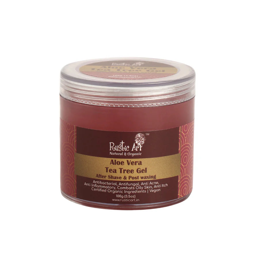Aloe Vera Tea Tree Gel - Rustic Art - 100gm