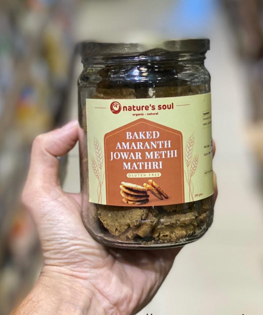 Amaranth Jowar Methi Mathri | Baked - Gluten Free - Nature&