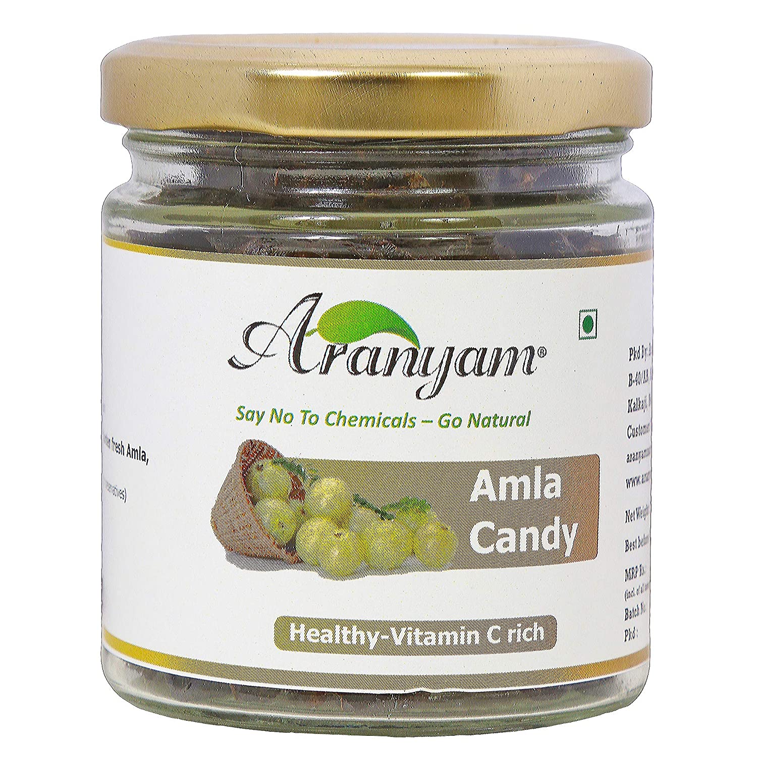 Amla Jaggery Candy - Aranyam - 130gm