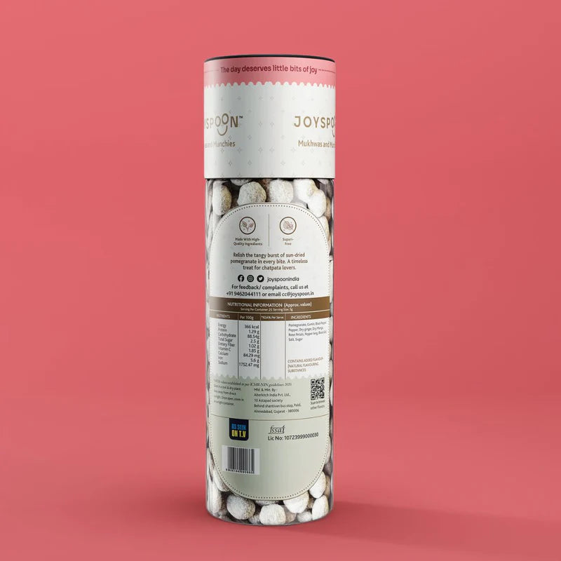 Mouth Freshener | Anardana Goli - Chatpat Pops - High In Antioxidants, No Preservatives & No Artificial Flavour – Joyspoon – 150gm