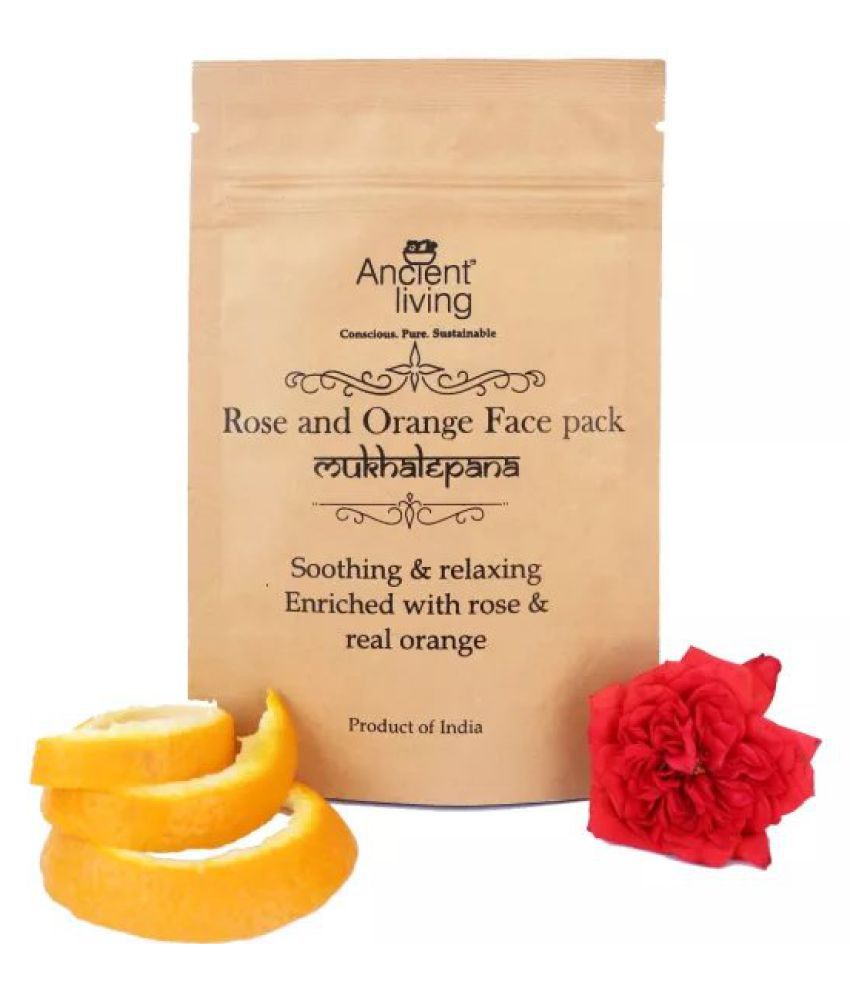 Rose & Orange Face Pack - Ancient Living - 40gm