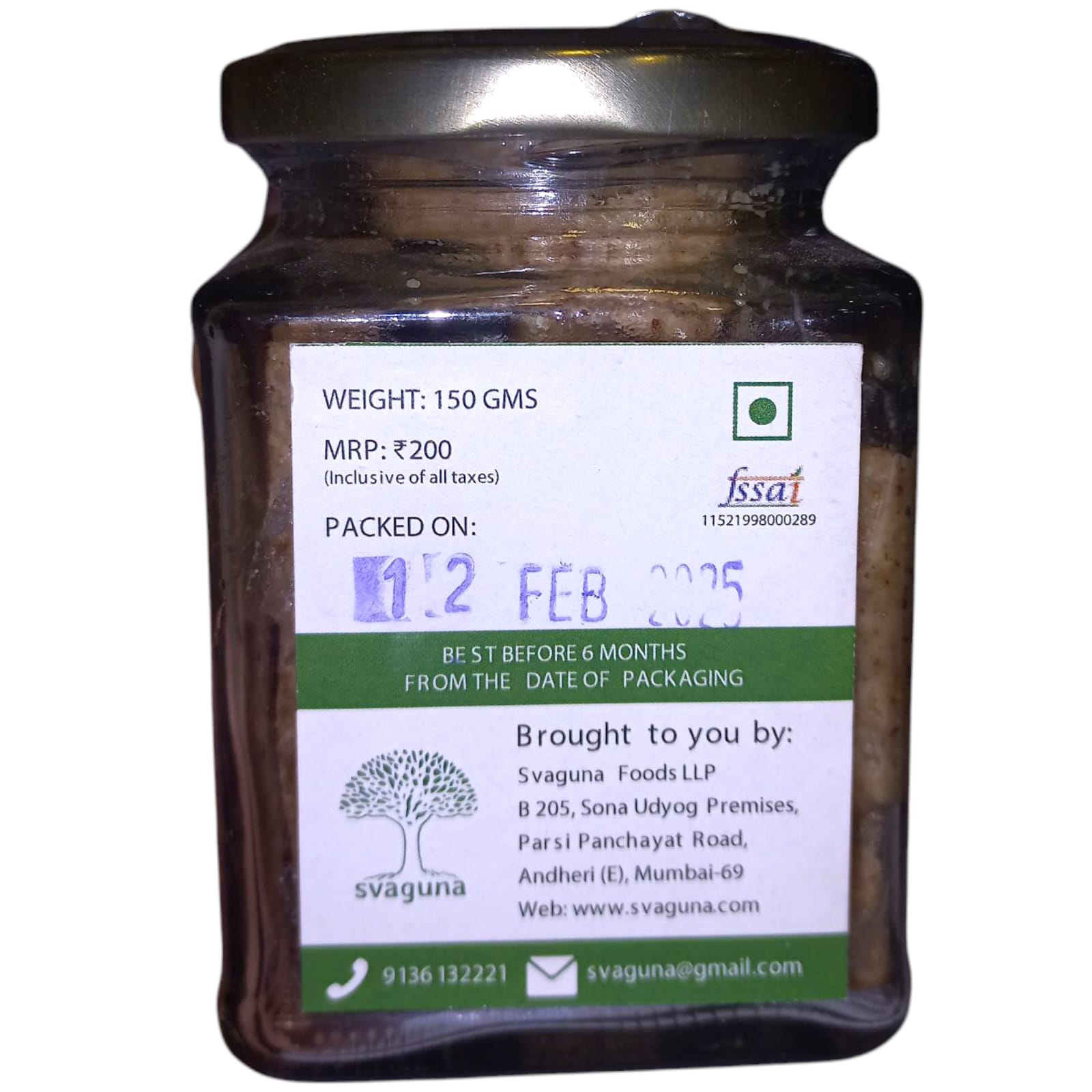Barfi | Anjeer Barfi – Vegan, Gluten Free, Sugar Free, Guilt Free, Oil Free & Butter Free – Svaguna – 150gm