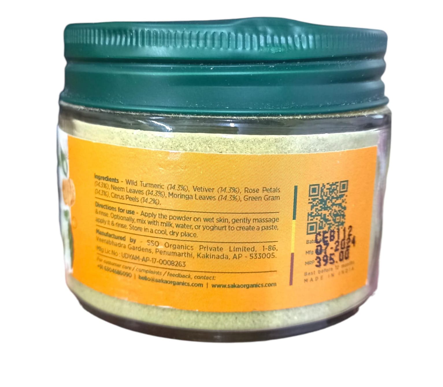 Body Scrub | Anti Acne (Pore Poseful) - Handcrafted - Saka Organics - 100gm