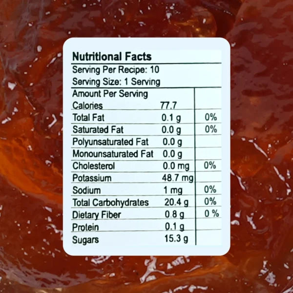 Jam | Apple & Cinnamon (With Fruit Pieces) - Certified Organic - Vegan, Gluten Free & No Added Preservatives - Himsrot - 250gm