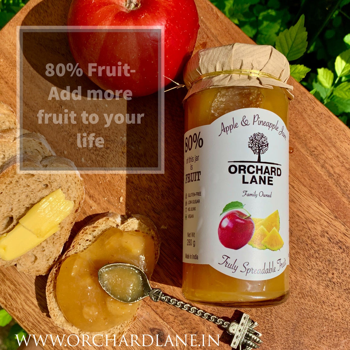 Apple & Pineapple Jam - Orchard Lane - 280gm
