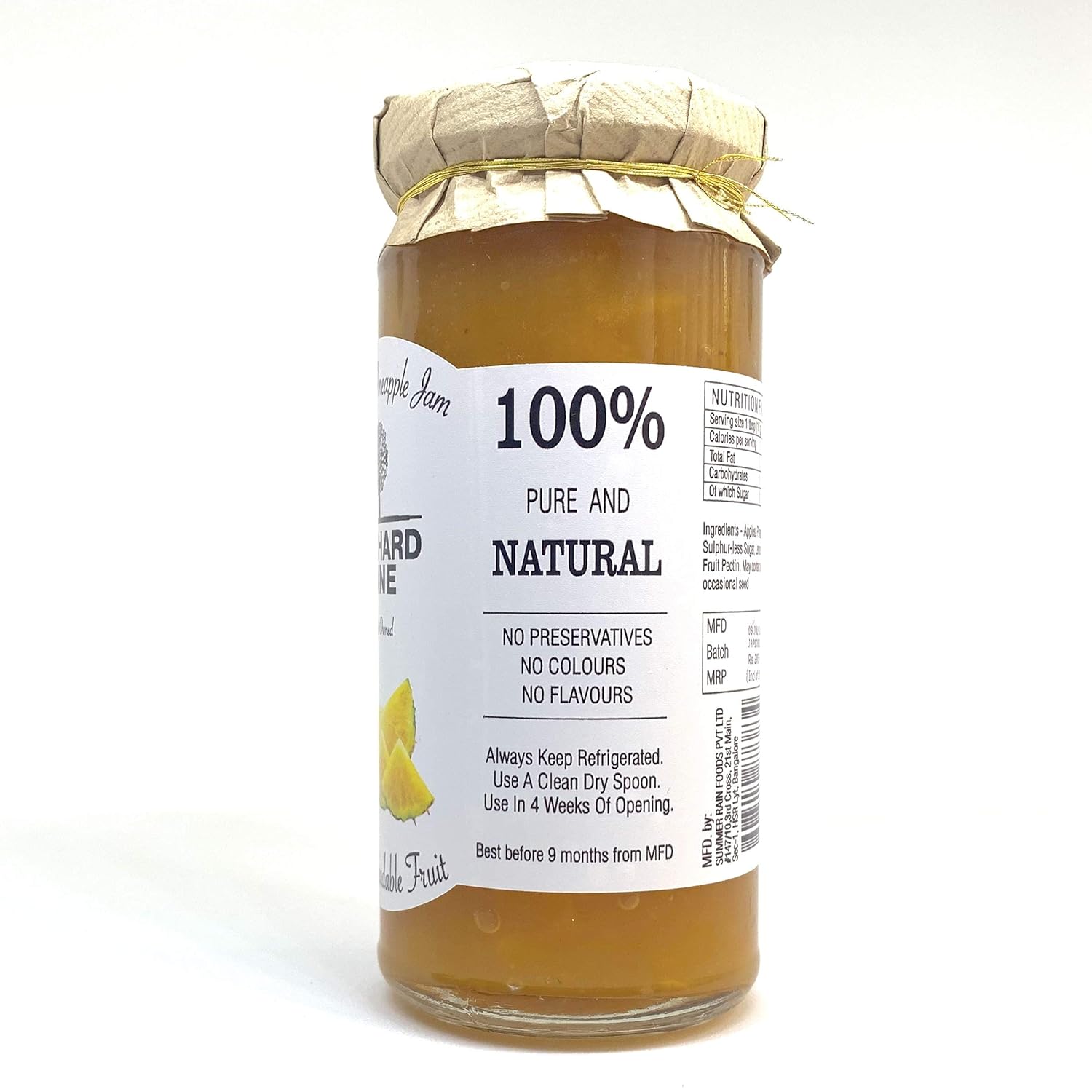 Apple & Pineapple Jam - Orchard Lane - 280gm