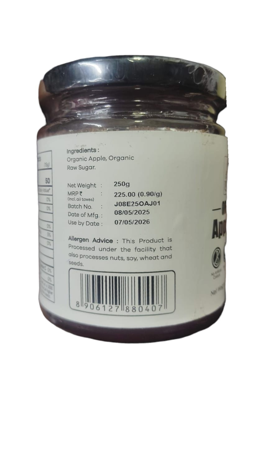 Jam | Apple Jam - No Artificial Colours, Pesticide Free & No Added Preservatives - Jivamrit - 250gm