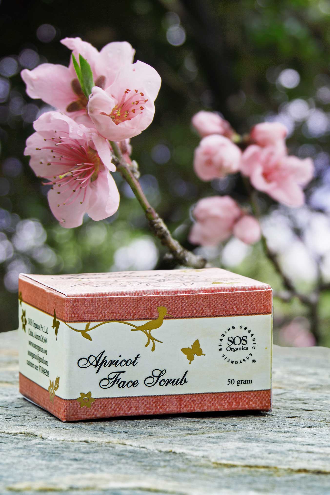 Apricot Face Scrub - SOS Organics - 50gm