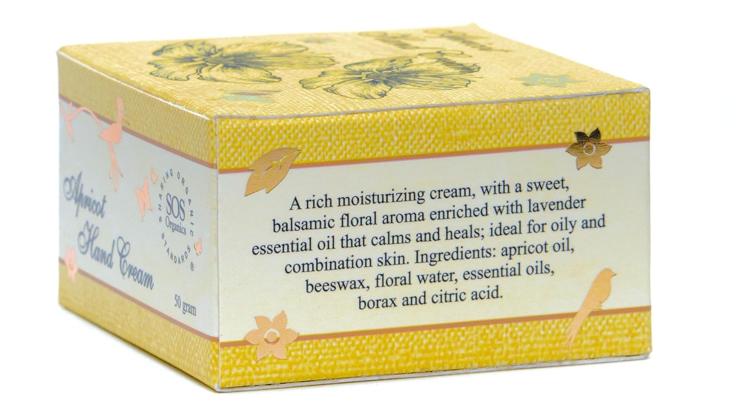 Apricot Hand Cream – SOS Organics – 50gm