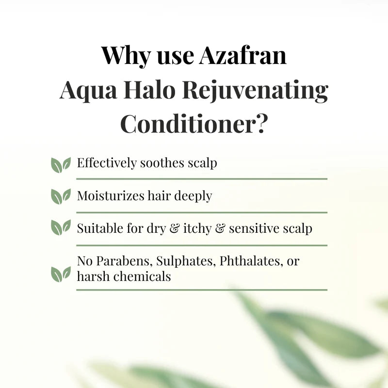 Aqua Halo Rejuvenating Conditioner - Azafran Organics - 100gm
