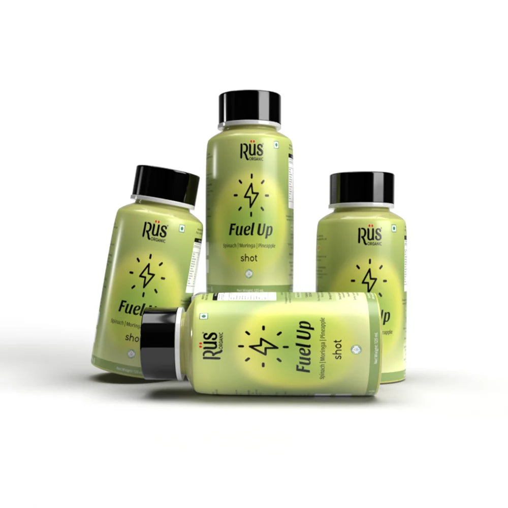 Shot | Fuel Up -Spinach, Moringa, Pineapple- Rus Organic – 125ml