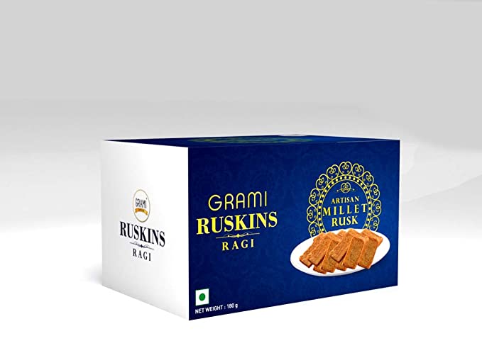 Artisan Ragi Rusk – Grami Super Foods – 180gm