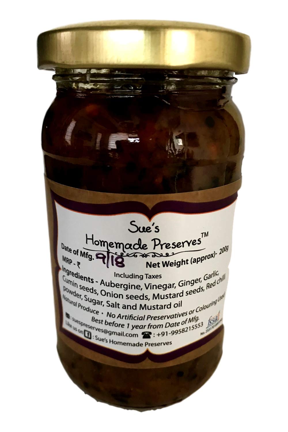 Aubergine Kasundi - Sue&