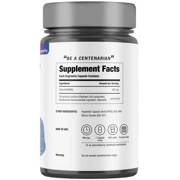 B Nmn 500 | (Nad + Booster) – Improve Muscle Strength – Vegan & GMO Free – Decode Age – 30 Capsules