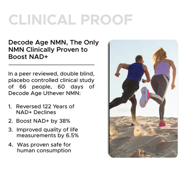 B Nmn 500 | (Nad + Booster) – Improve Muscle Strength – Vegan & GMO Free – Decode Age – 30 Capsules