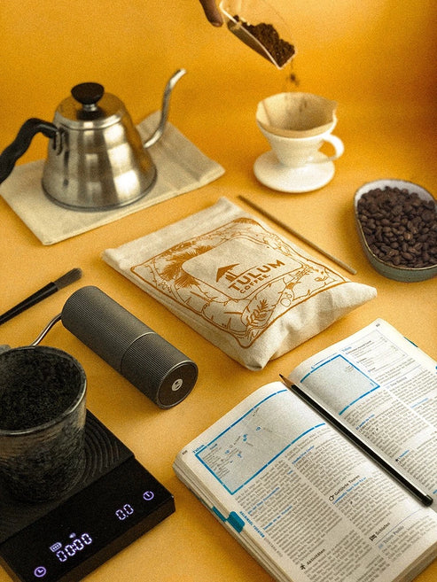 Coffee | Baarbara (French Press) - Honey Sun Dried - Medium Dark - No Instant - Direct From Farm – Organic – No Added Sugar, Honey, Fruit, Flavor, Chicory & Preservatives – Tulum Coffee – 250gm