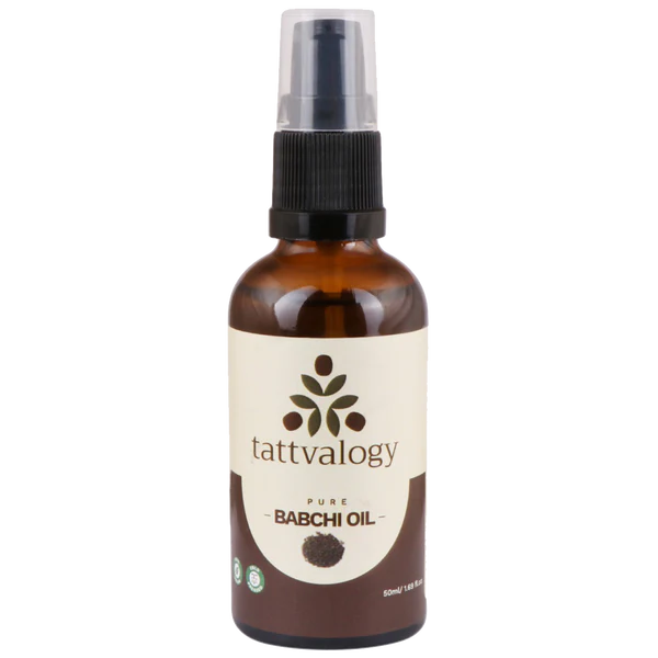 Babchi Oil | Pure – Reduce Acne - USDA Organic  - Vegan, Cruelty Free, Paraben Free & Preservatives Free - Tattvalogy – 50ml