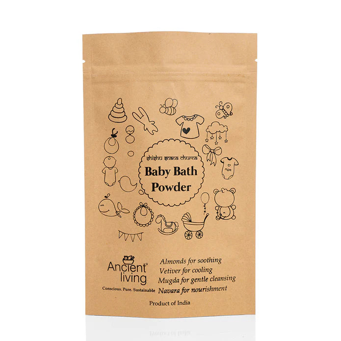 Baby Bath Powder - Pouch – Ancient Living – 100gm