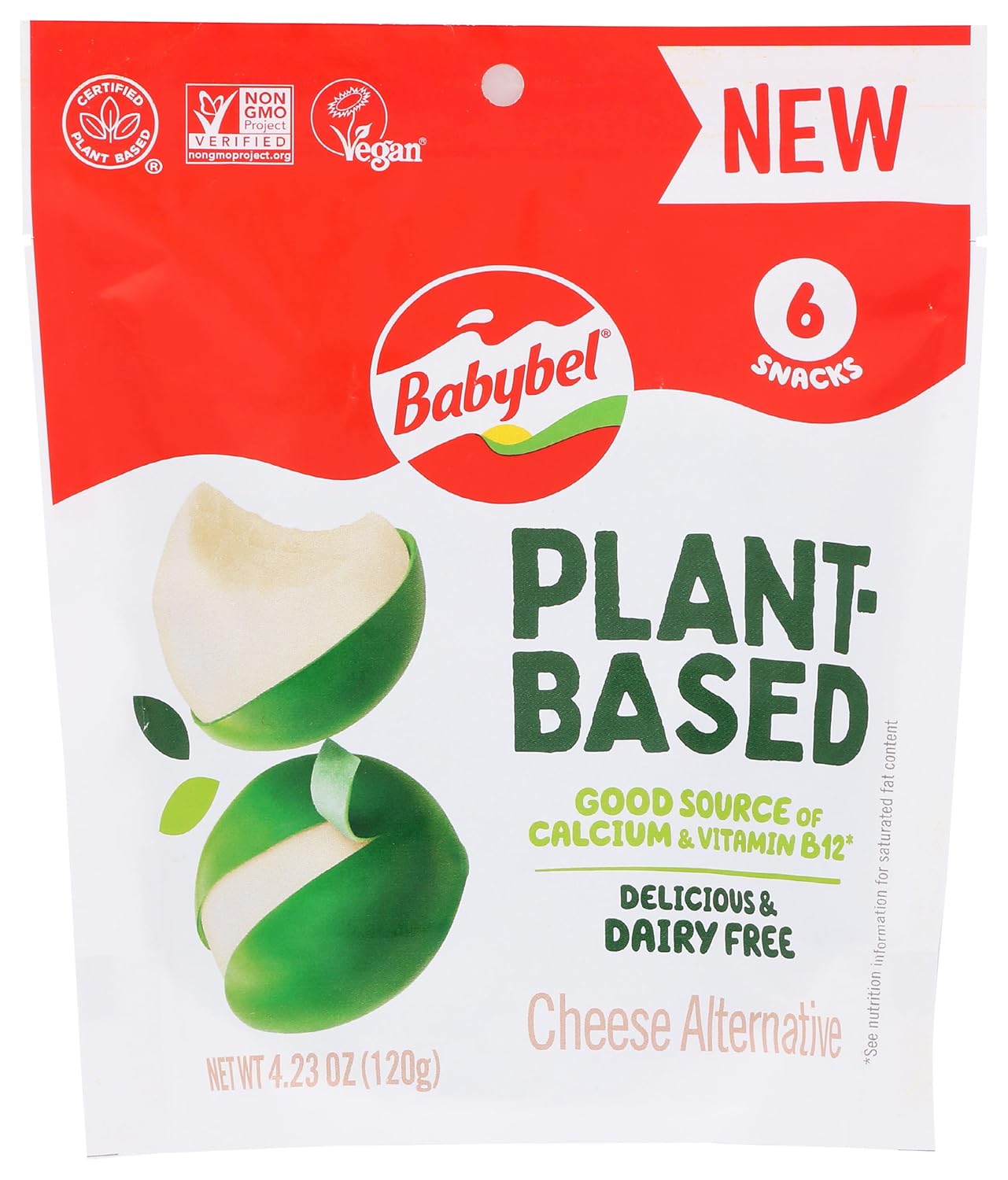 Cheese | Plant Based - Delicous - Vegan, Dairy Free, High In Calcium And VItamin B12 - Babybel - 200gm