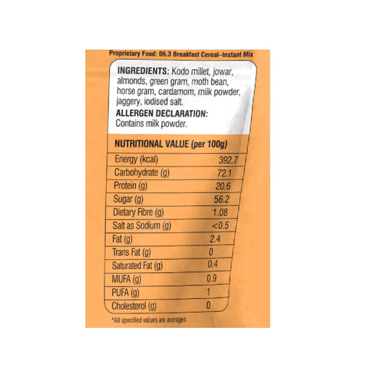 Badam Milk Powder | Millet (Mix And Drink) - High In Calcium, Cholesterol Free, Trans Fat Free, Rich Source Of Protein & Iron - TruMillets - 200gm