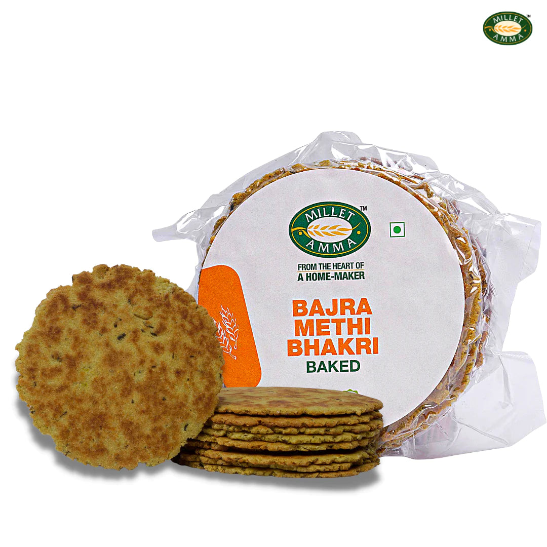 Bajra Methi Bhakhri – Vegan - Millet Amma – 180gm