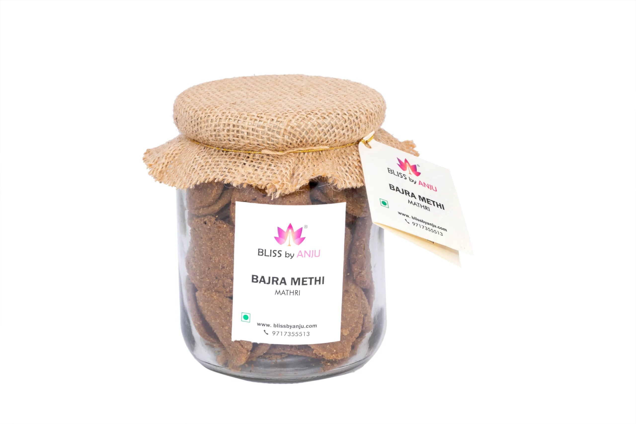 Bajra Methi Mathri - Bliss Box Foods - 250gm