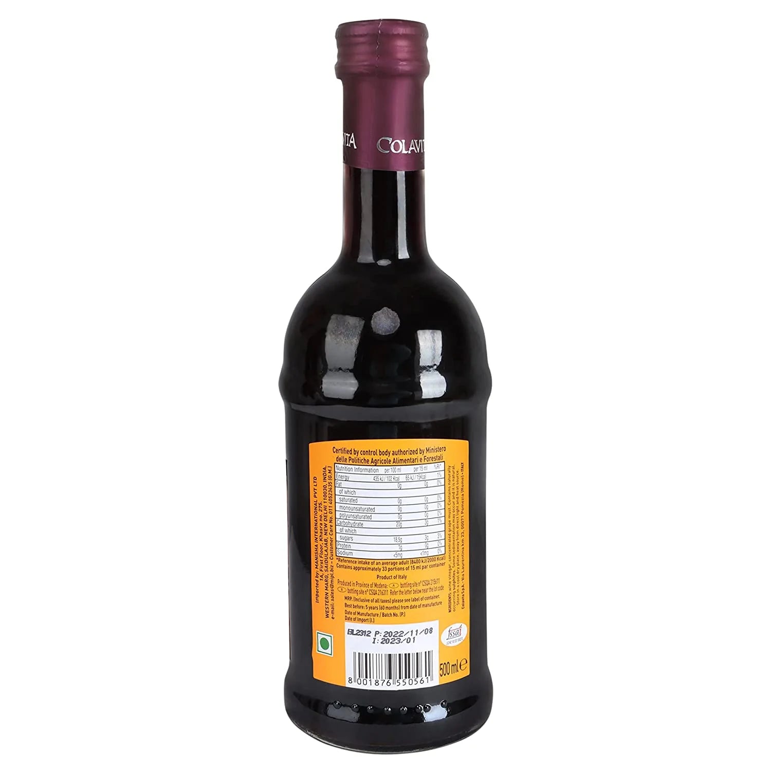 Balsamic Vinegar Of Modena – Colavita – 500ml
