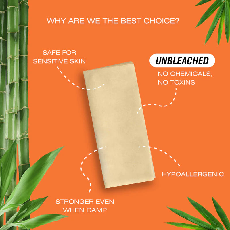 Tissues | Bamboo Facial Tissues - Unbleached (Bamboo Tissue) - Eco Friendly & No Chemical - Beco - 2ply - 100pulls - Pack of 6