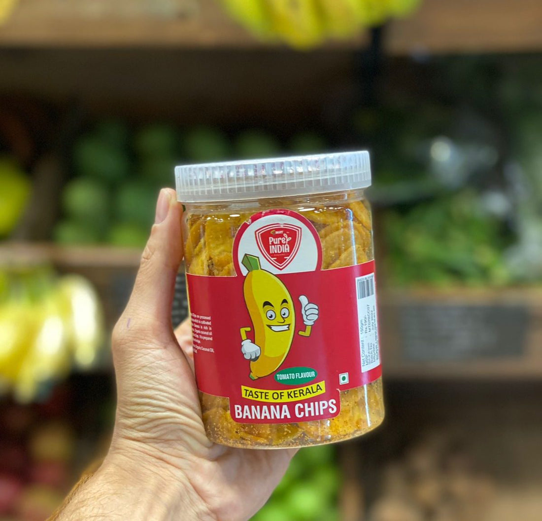 Chips | Banana Chips (Tomato Flavour)  – MRT Organics – 150gm