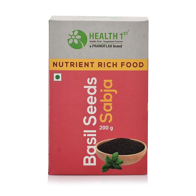 Basil Seed Sabja - 100% Natural - Health 1st - 200gm